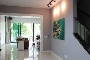 Commissioned painting in residential house