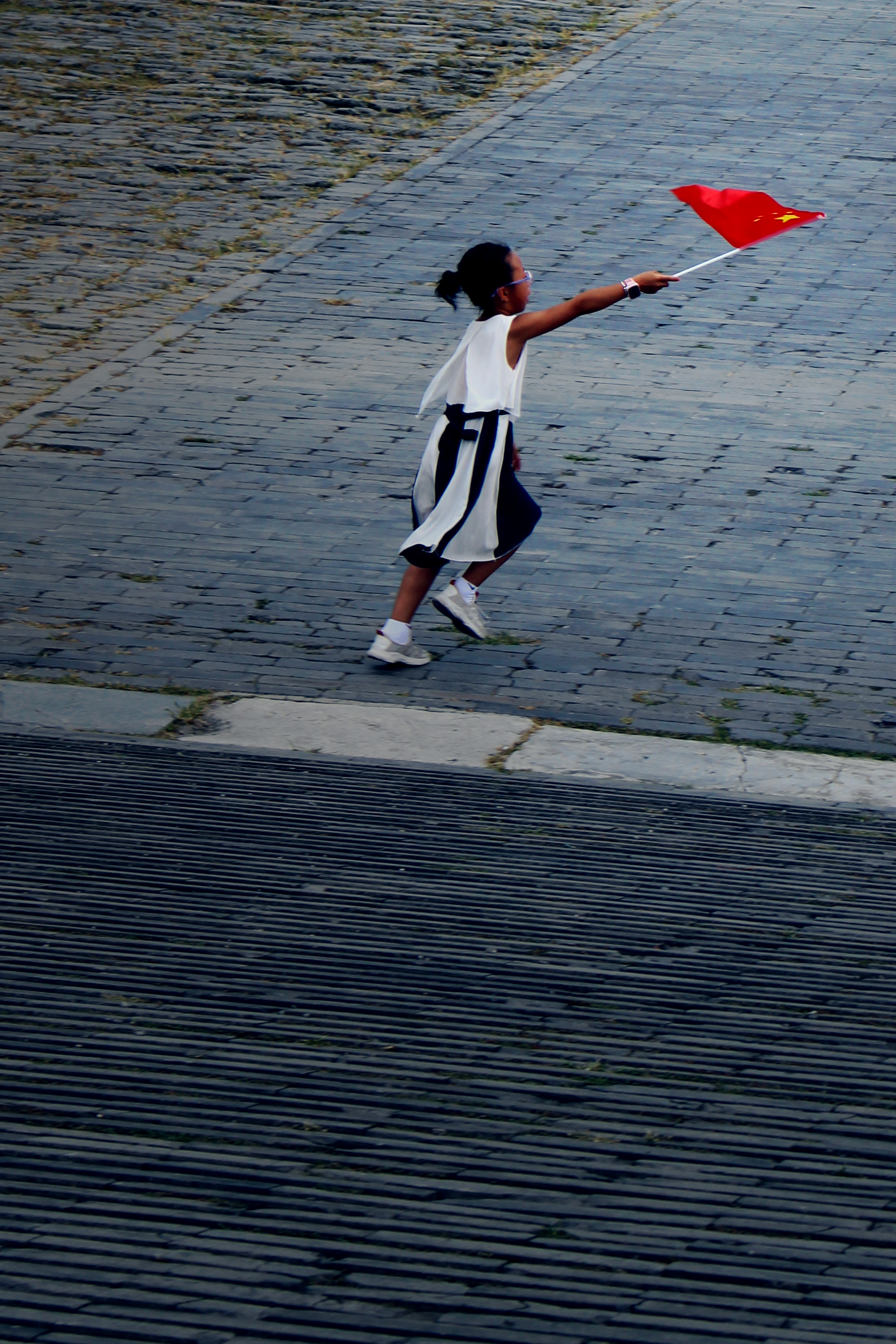 Photo of Girl with Flag