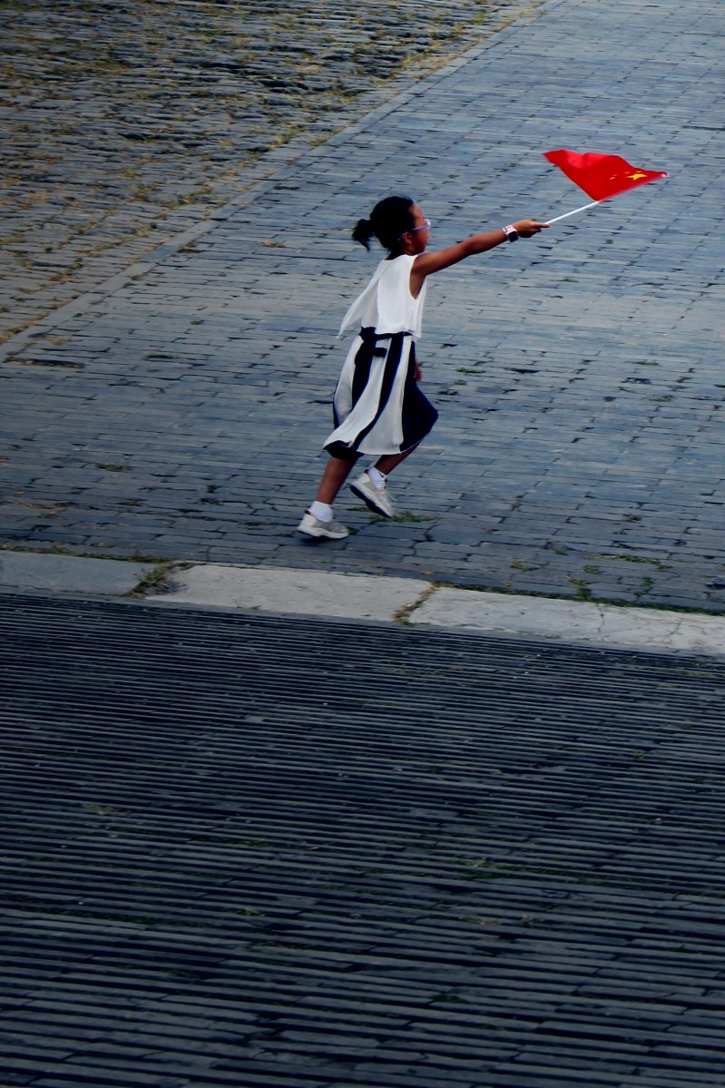 Photo of Girl with Flag