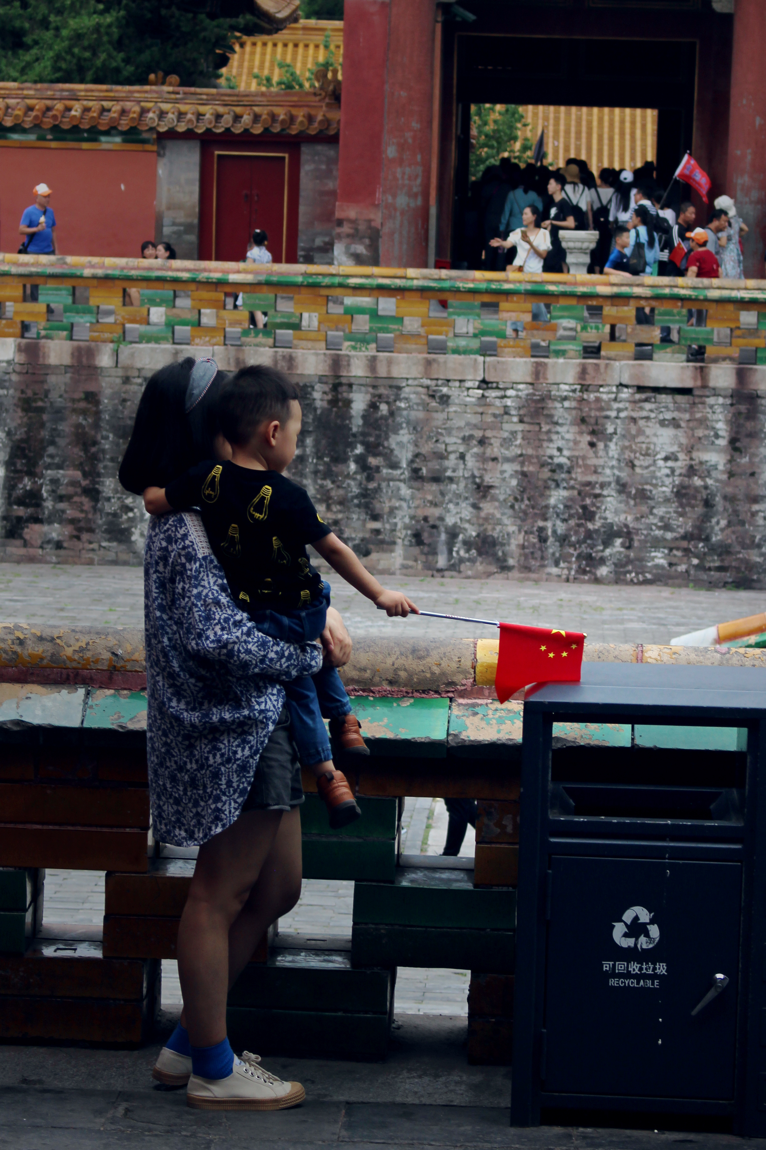 Photo of Kid with Flag