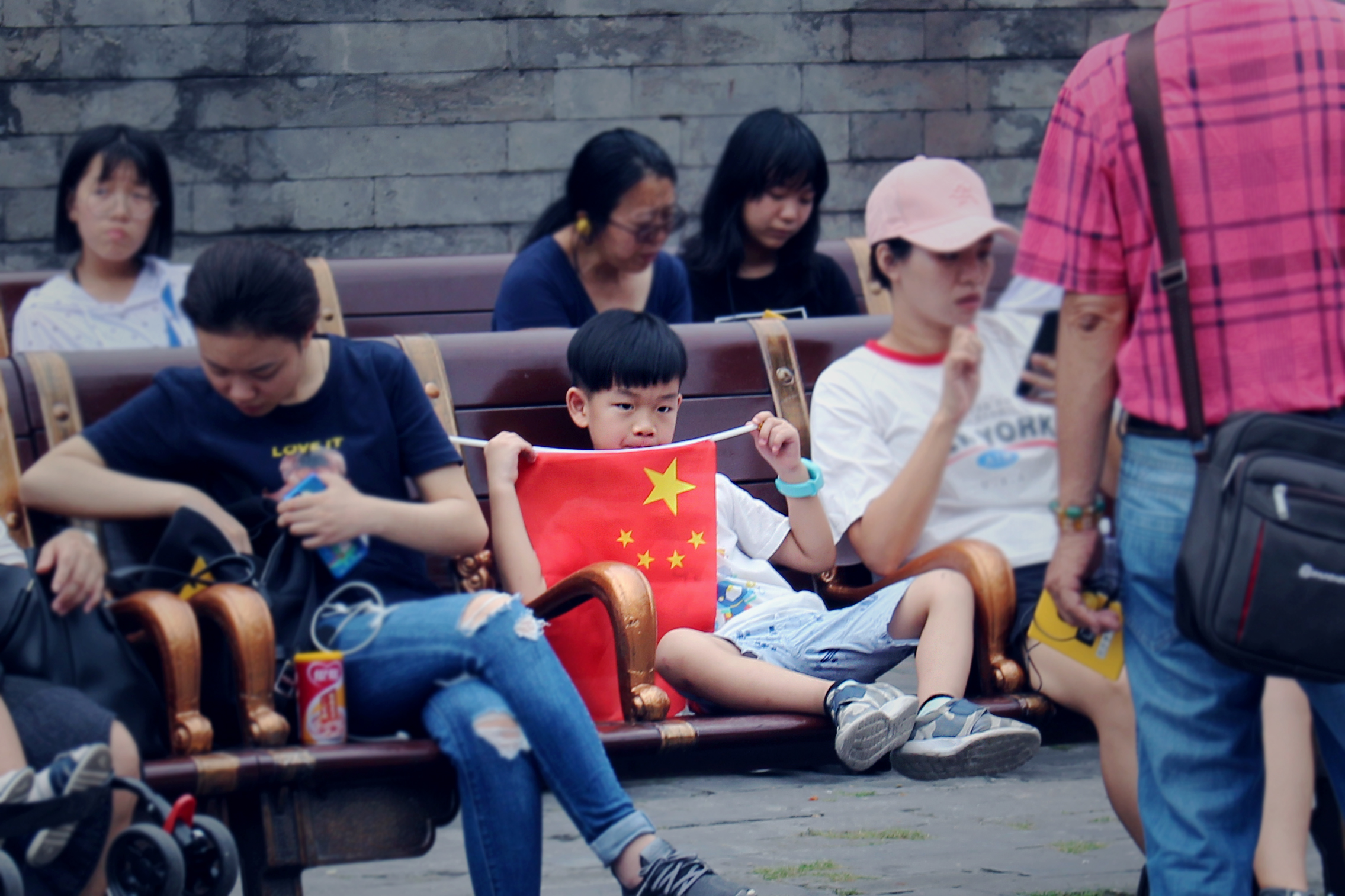 Photo of Kid with Flag